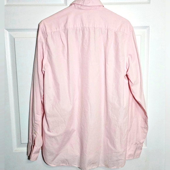 J. Crew Shirtings Men's Button Down Shirt Pink Medium Checked Business Preppy - Picture 10 of 10